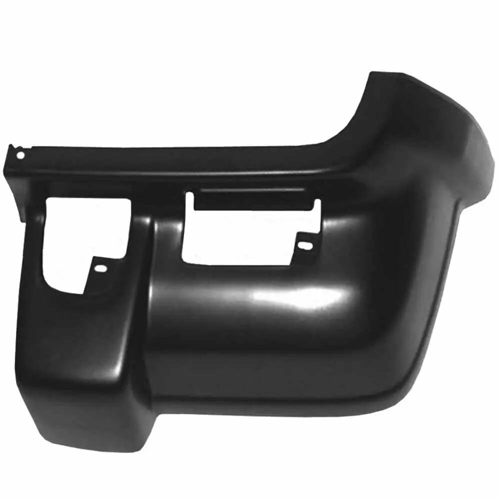 1997-1997 Jeep Cherokee Front Bumper End Cap, Flat Black - Right Side