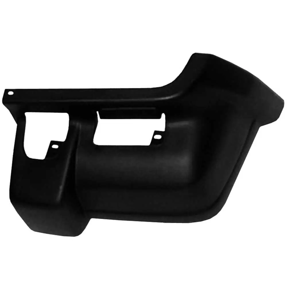1997-1997 Jeep Cherokee Front Bumper End Cap, Semi-Gloss Black - Right Side