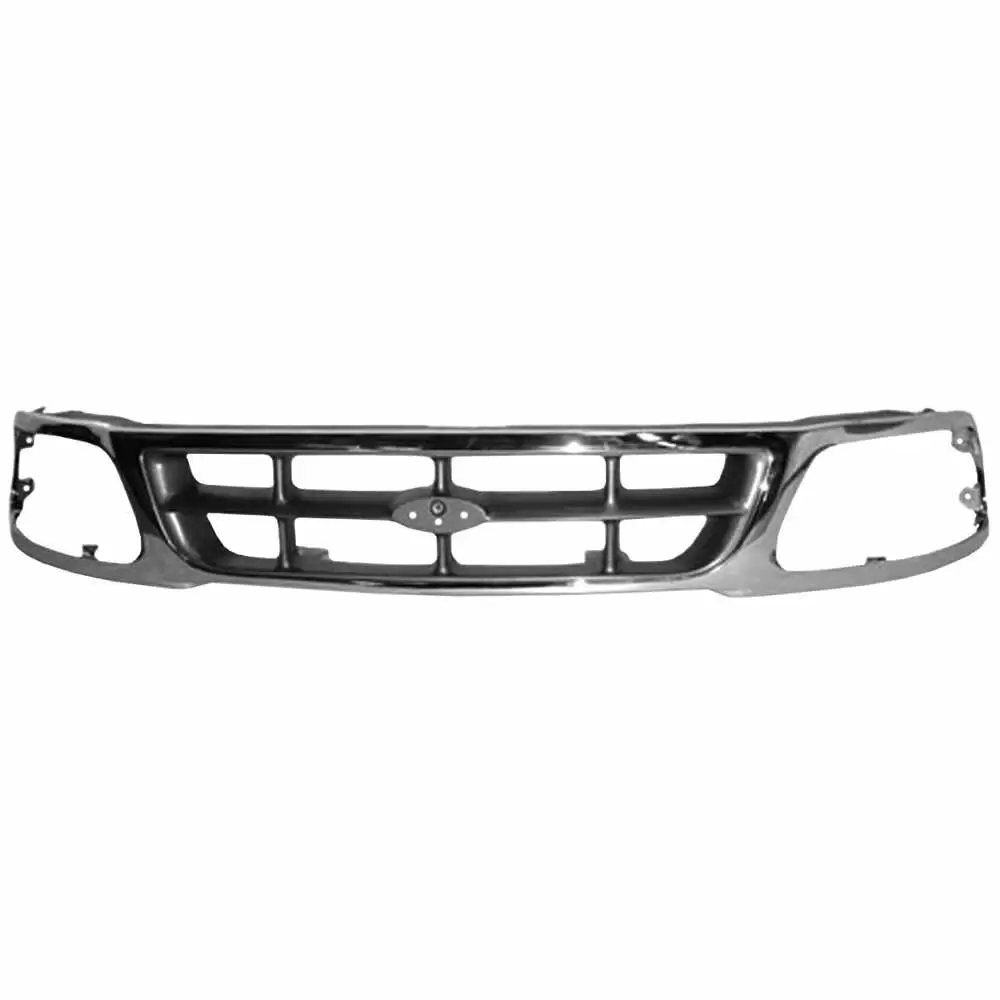 1997-1998 Ford F150 Pickup Truck Chrome & Silver Grille