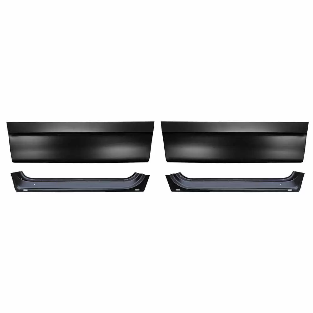 1997-1999 Ford F250 Light Duty Pickup 2 Dr and Super Cab Front Lower Inner & Outer Door Bottom Skin Kit