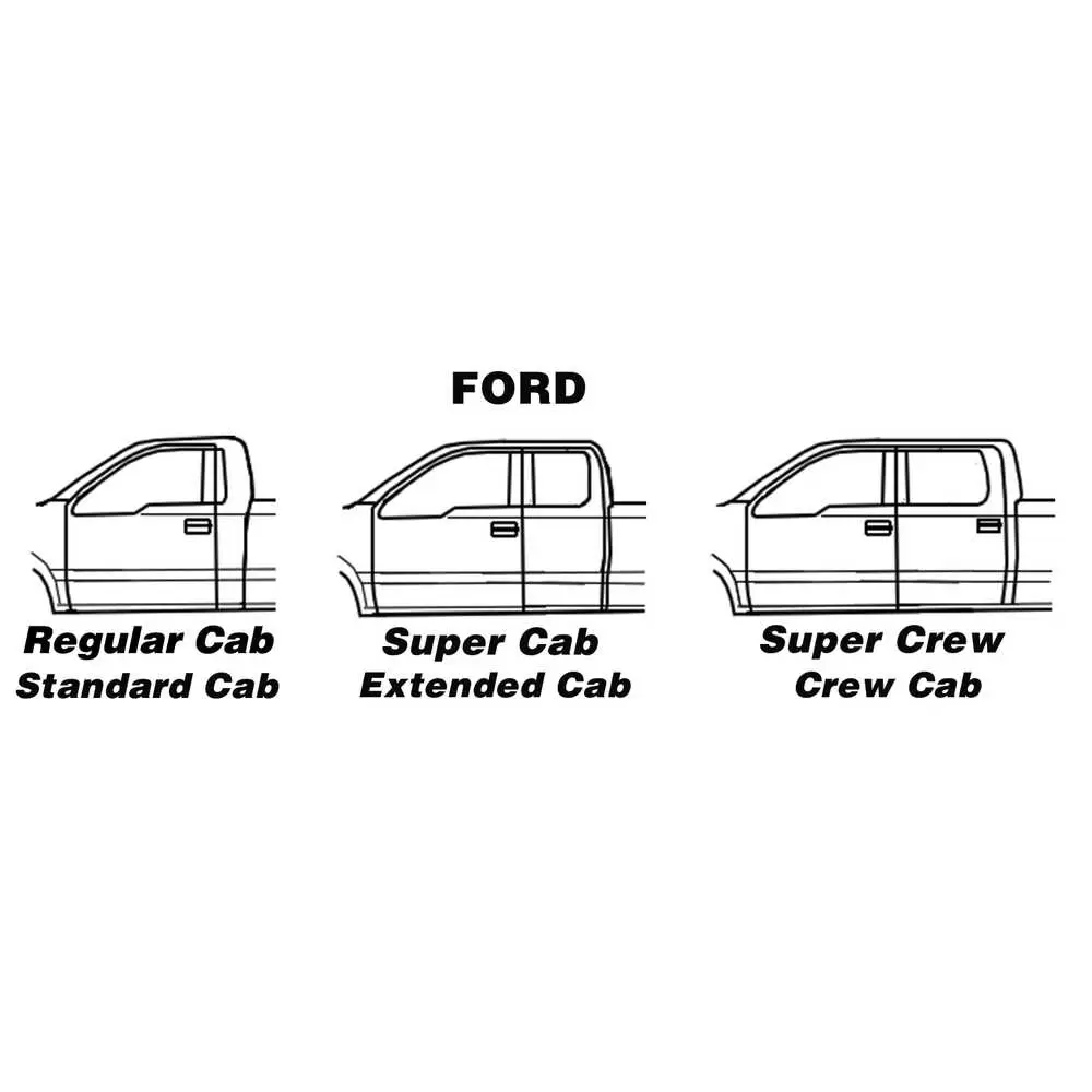 1997-1999 Ford F250 Light Duty Pickup 2 Dr and Super Cab Inner Front Door Bottom - Left Side