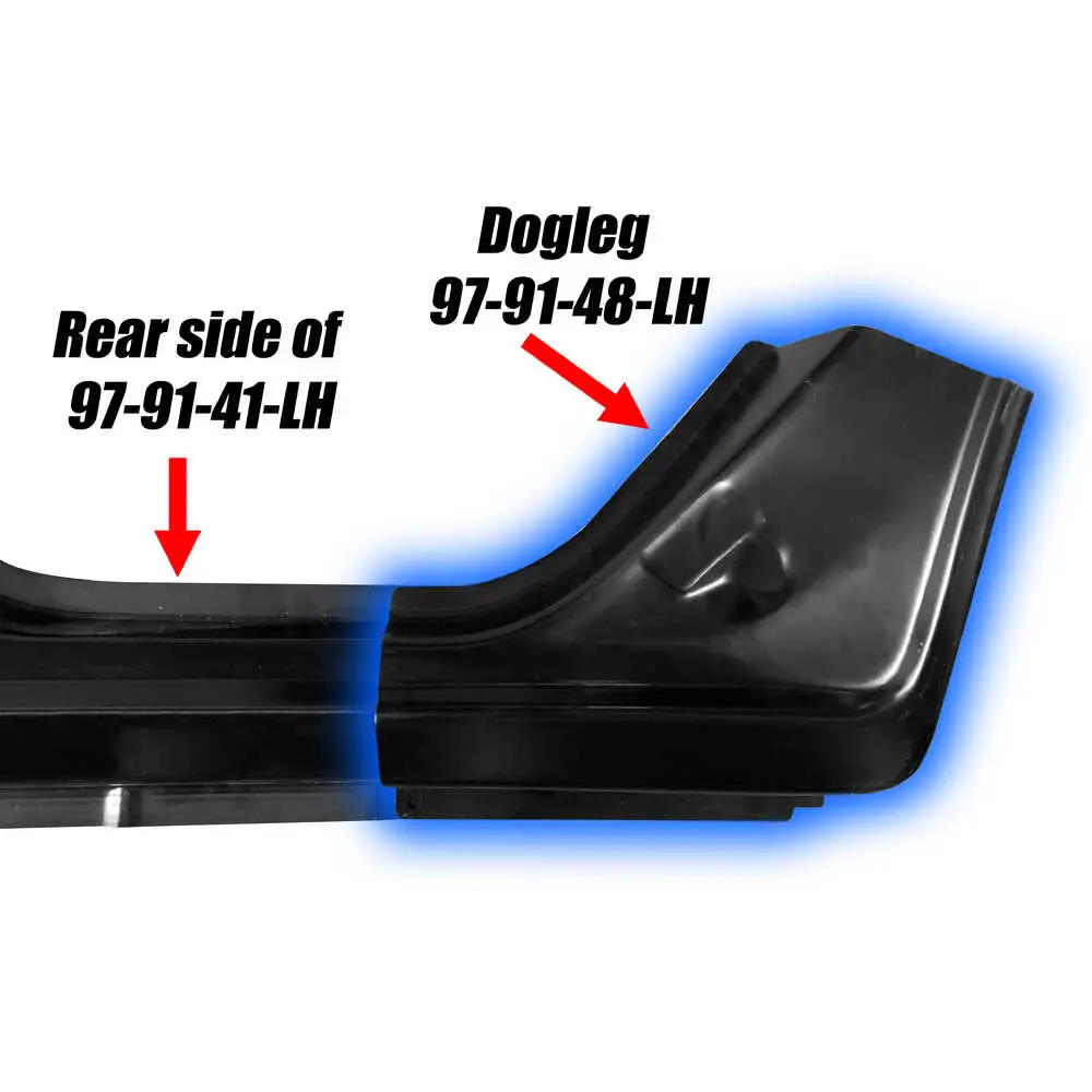 1997-2001 Mercury Mountaineer 4 Door Full Rocker Panel without Molding Holes - OE Style - 1995-101 Left Side