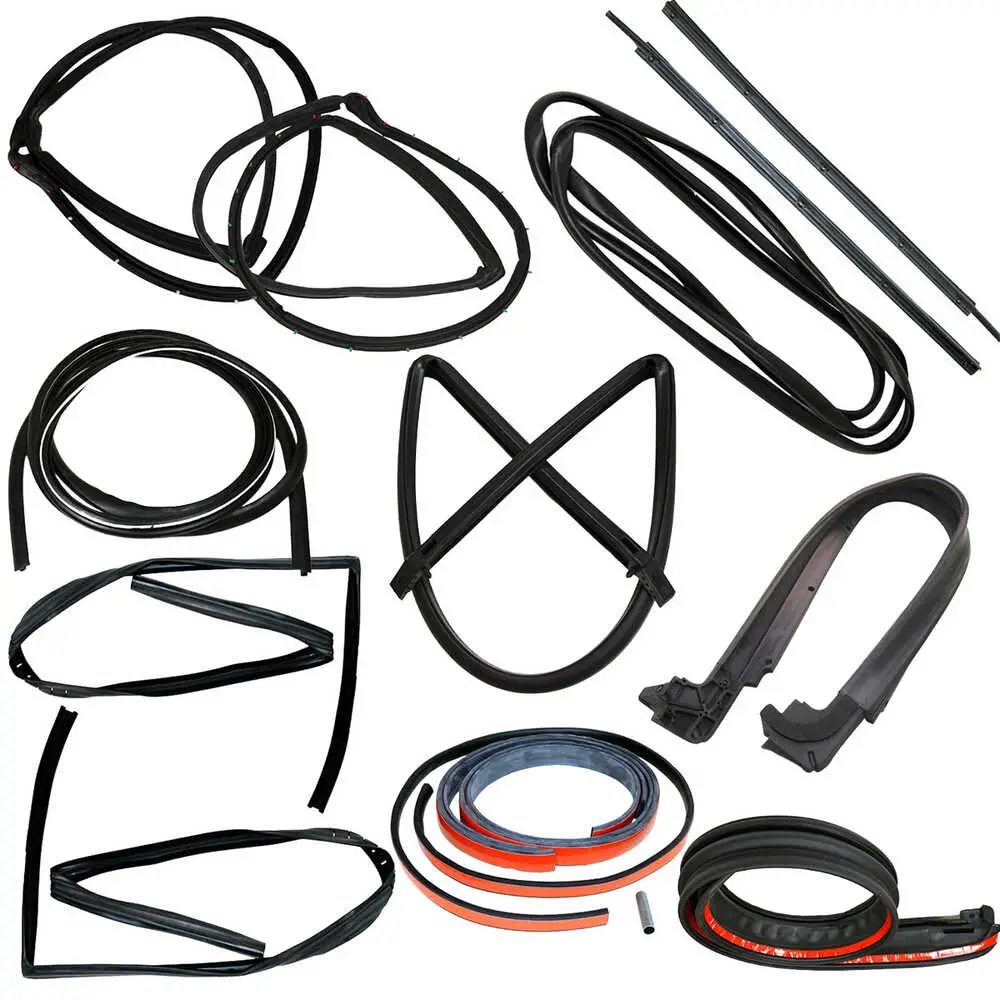 1997-2006 Jeep Wrangler Weatherstrip Kit: Driver Side, Passenger Side & Windshield Seal