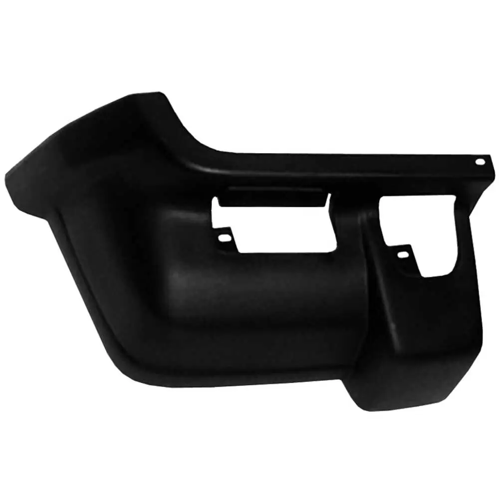 1999-1999 Jeep Cherokee Front Bumper End Cap, Semi-Gloss Black - Left side