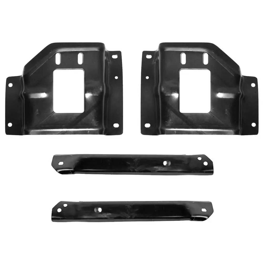 1999-2000 Ford F550 Pickup Front Bumper & Bumper Mounting Plate Kit, fits PU & Excursion