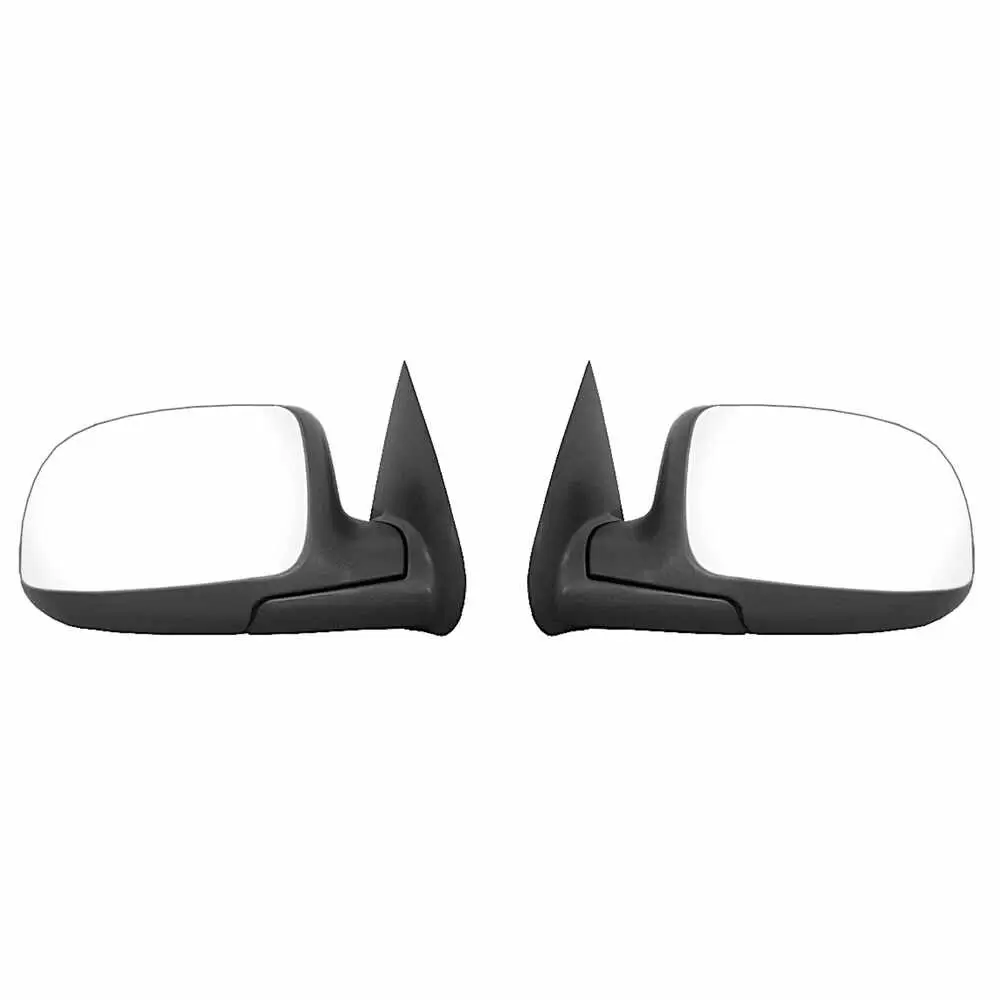 1999-2002 Chevrolet Pickup Silverado Power Heated Flat Glass Mirror Assembly Pair