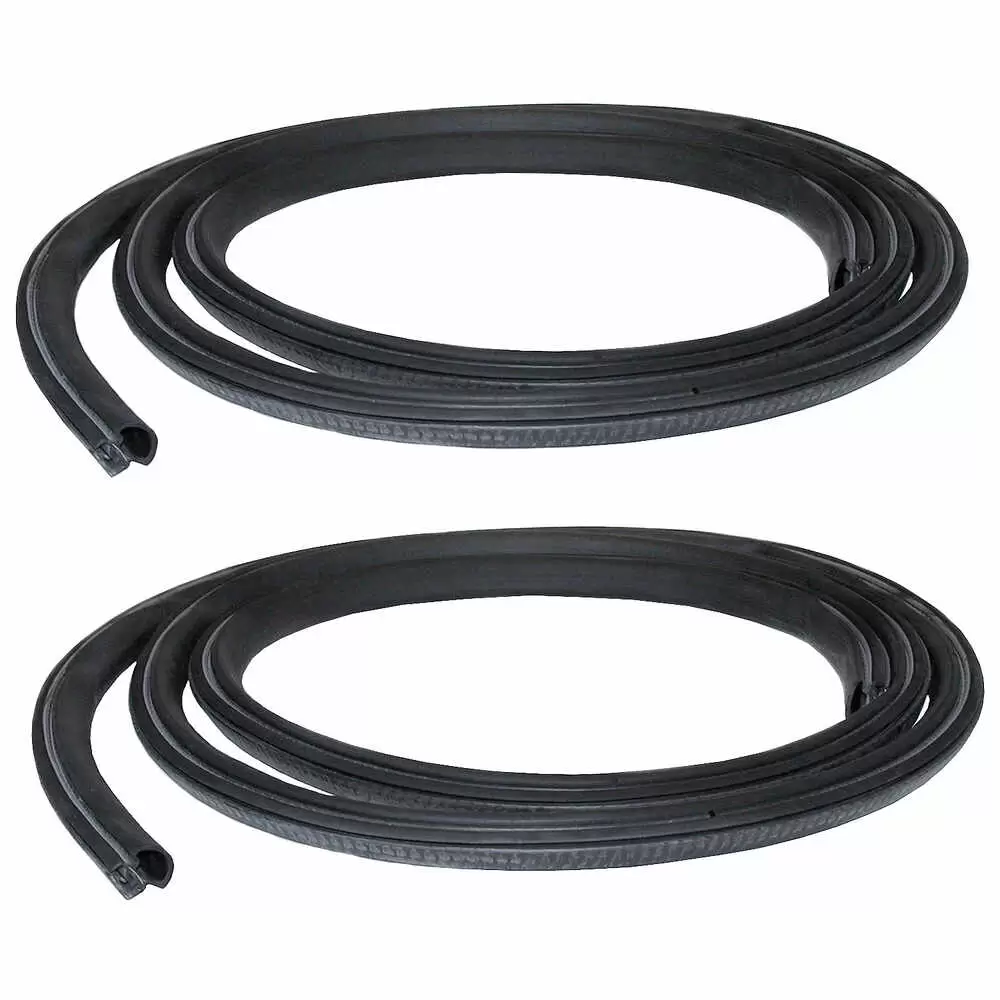 1999-2006 GMC Pickup Sierra Rear Door Seal Weatherstrip on Body - Pair