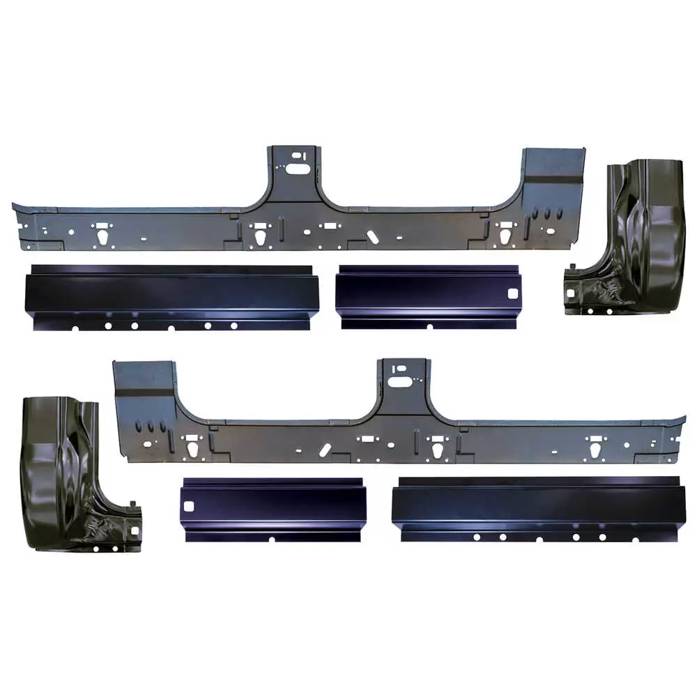 1999-2016 Ford F250 Pickup Crew Cab Front & Rear Rocker panels and Inner Rockers & Cab Corners Kit- Crew Cab
