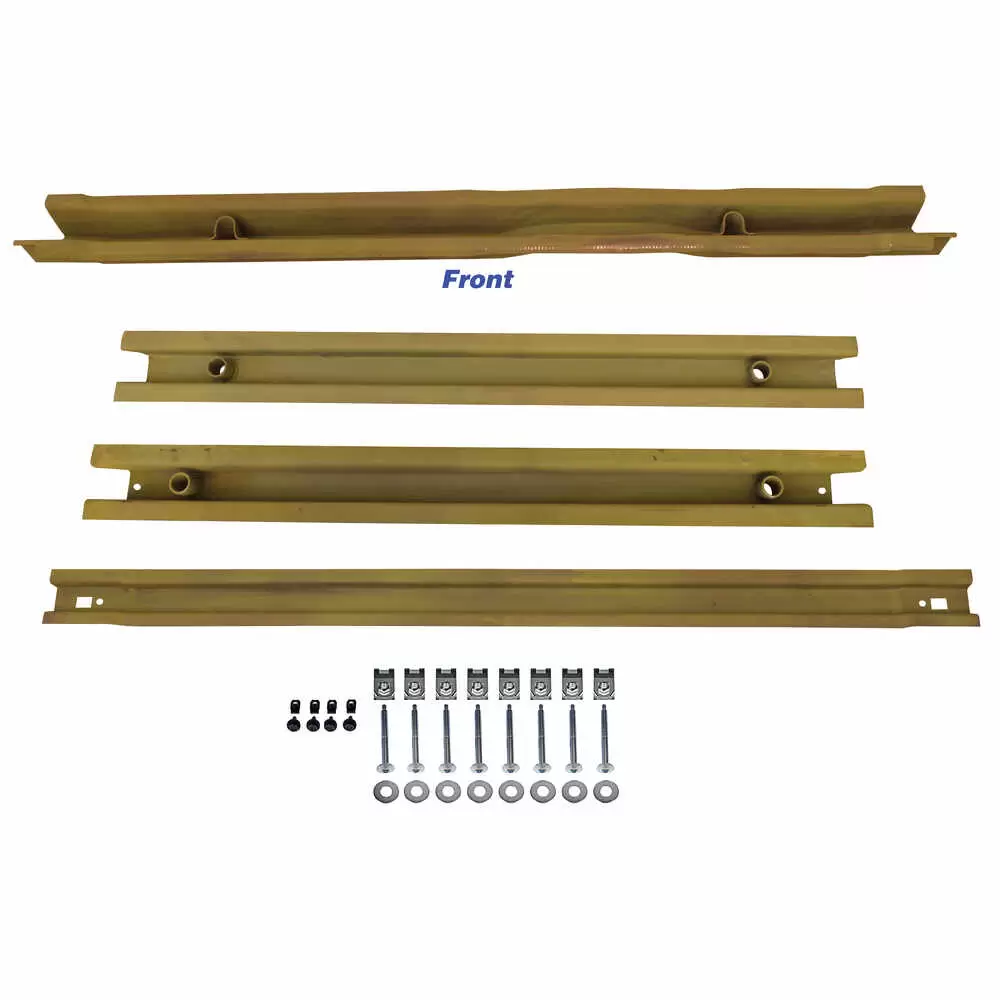 1999-2016 Ford F450 Pickup Crossmember Bed Floor Rail Kit, 4 Pieces - 6.5' Bed