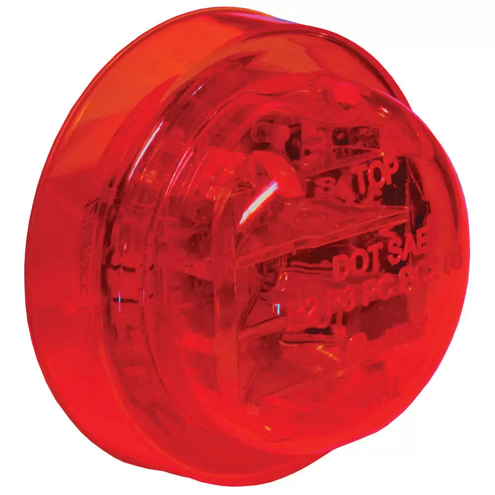 2-1/2" Round Red LED Marker Lamp Only - 8 LED's - Truck-Lite 10275R
