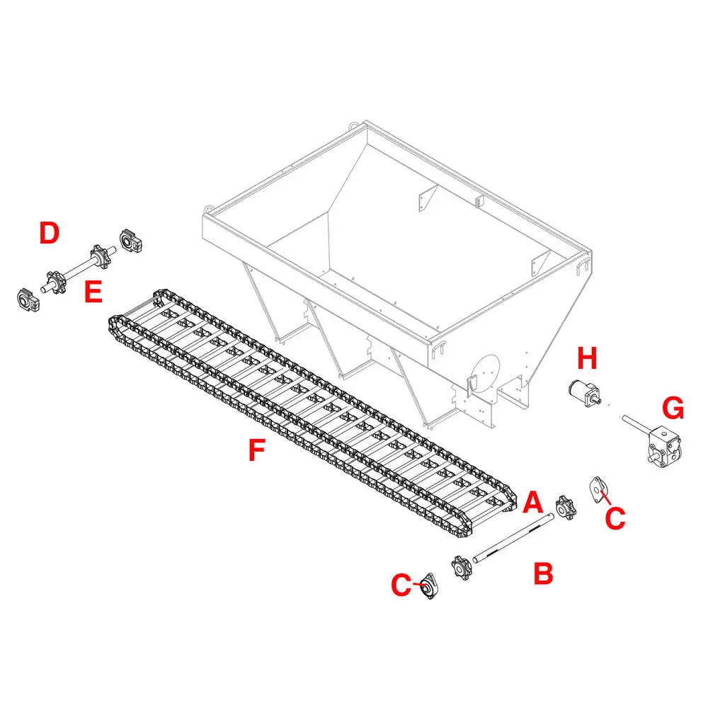 2 Mounting Hole 1-1/4" Flanged Bearing - Buyers SaltDogg