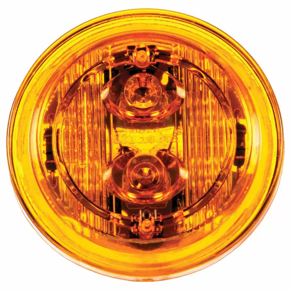 2" Round Yellow LED Marker Lamp, 6 LED's - Truck-Lite