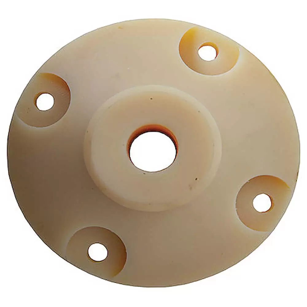 2" Tall Universal Polyethylene Spinner Hub with 4-Bolt Hole Pattern - Fits 3/4" Shaft - Cross Drilled