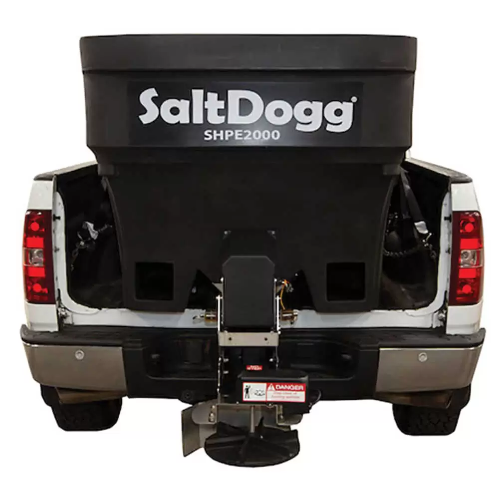 2.0 Cubic Yard SHPE2000X Electric Poly Spreader with Extended Chute - Buyers SaltDogg