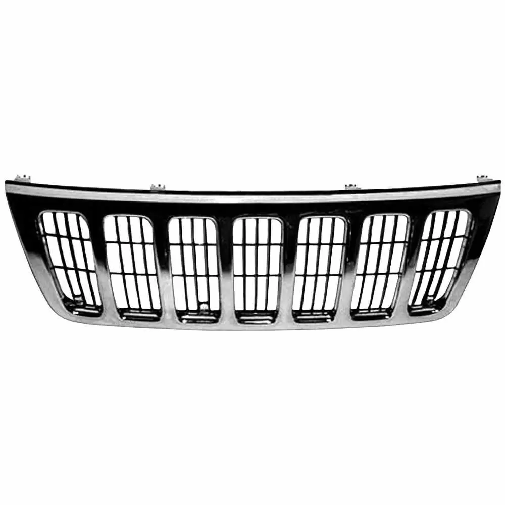 2000-2000 Jeep Grand Cherokee Laredo Chrome Grille with Black Insert