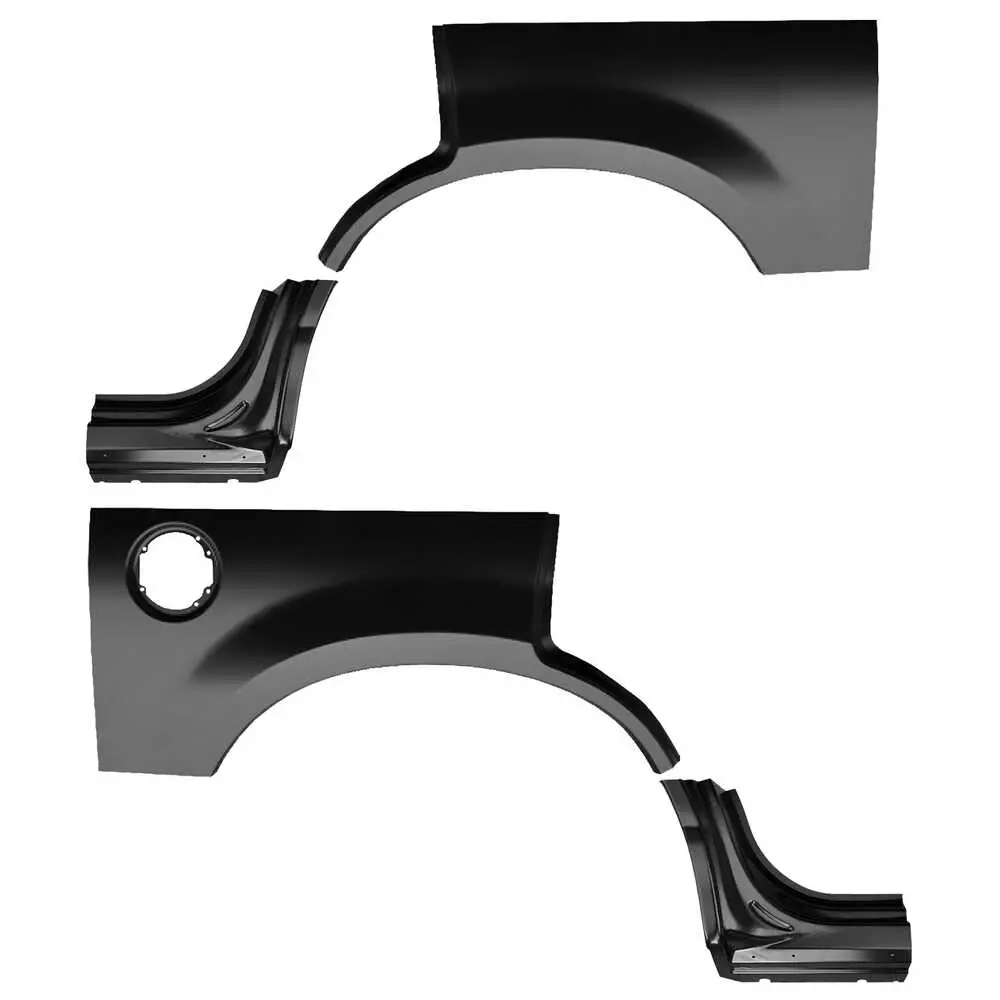 2002-2005 Mercury Mountaineer Upper Wheel Archs & Dog Legs Kit No Molding Holes
