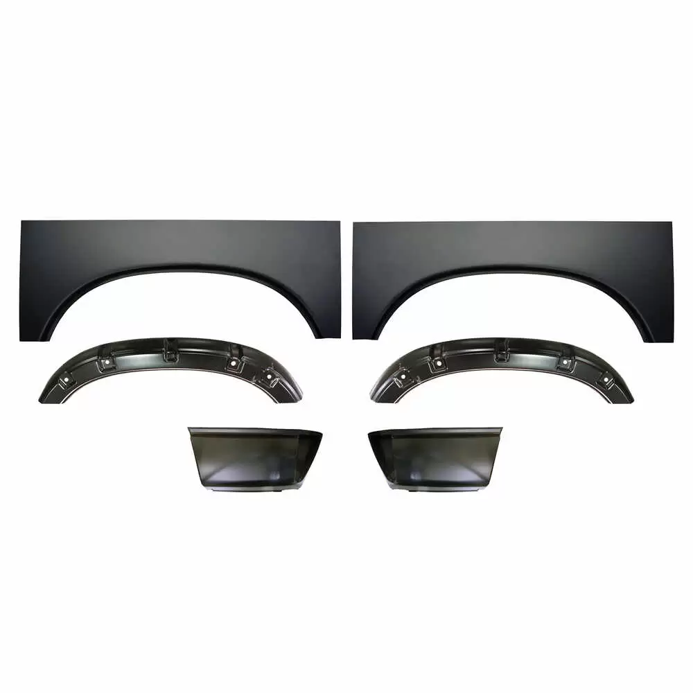 2002-2008 Dodge Ram 1500 Pickup Truck Standard Cab/Quad Cab Wheel Arch & Outer Wheelhouse & Bed Lower Rear Section Kit 6' Bed