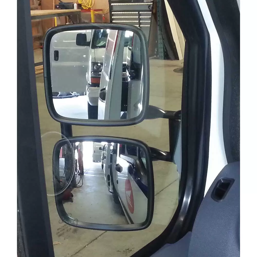 2002-2013 Ford Transit Connect Left Dual Head Mirror Assembly