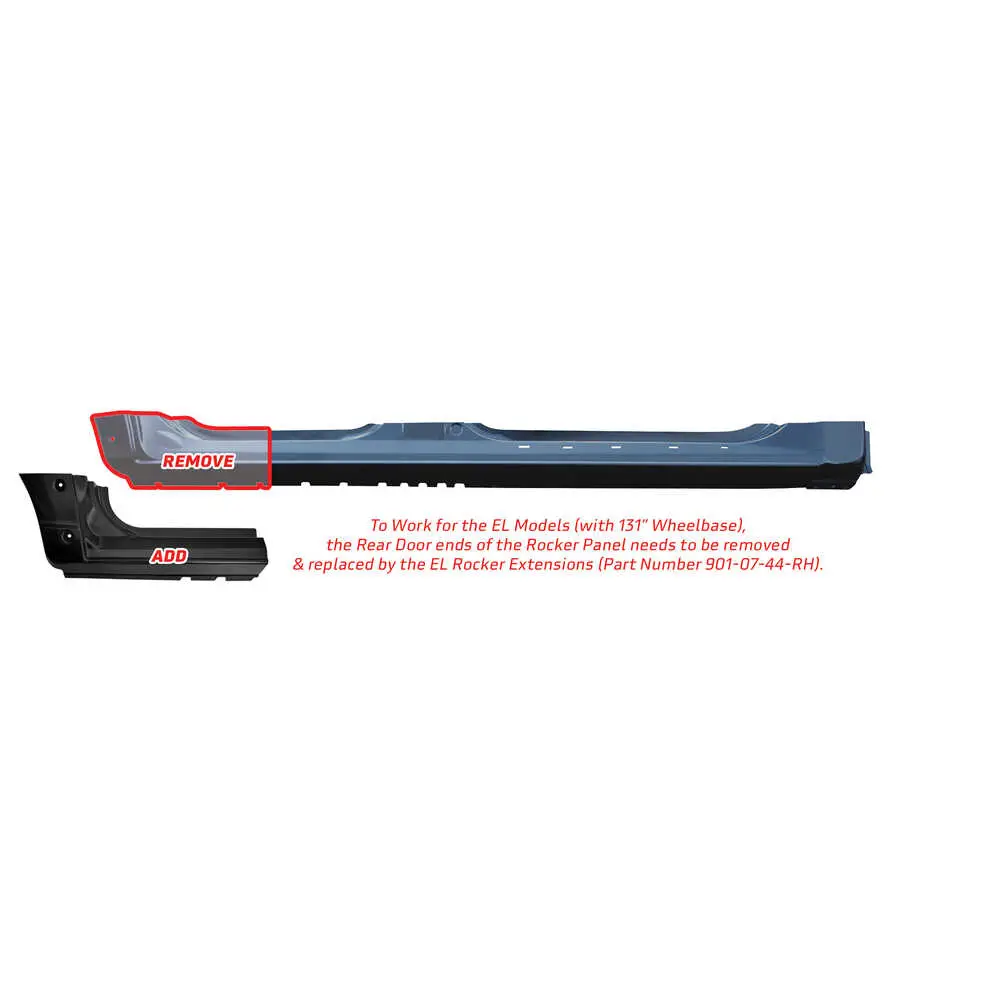 2003-2017 Ford Expedition Factory Style Rocker Panel - Right Side