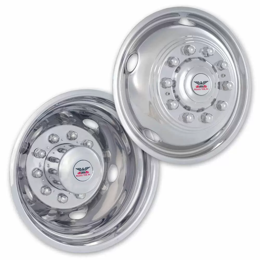 2004-2004 Dodge Sprinter Van Wheel Simulator Set, Stainless Steel DOT Mounting Style
