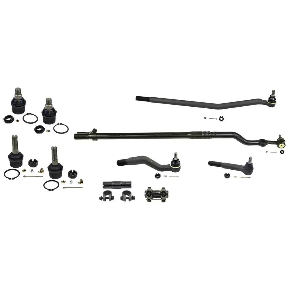 2004-2004 Ford F250 Pickup Super Duty 10 Piece Upper and Lower Ball Joint Drag Link Tie Rod End Kit