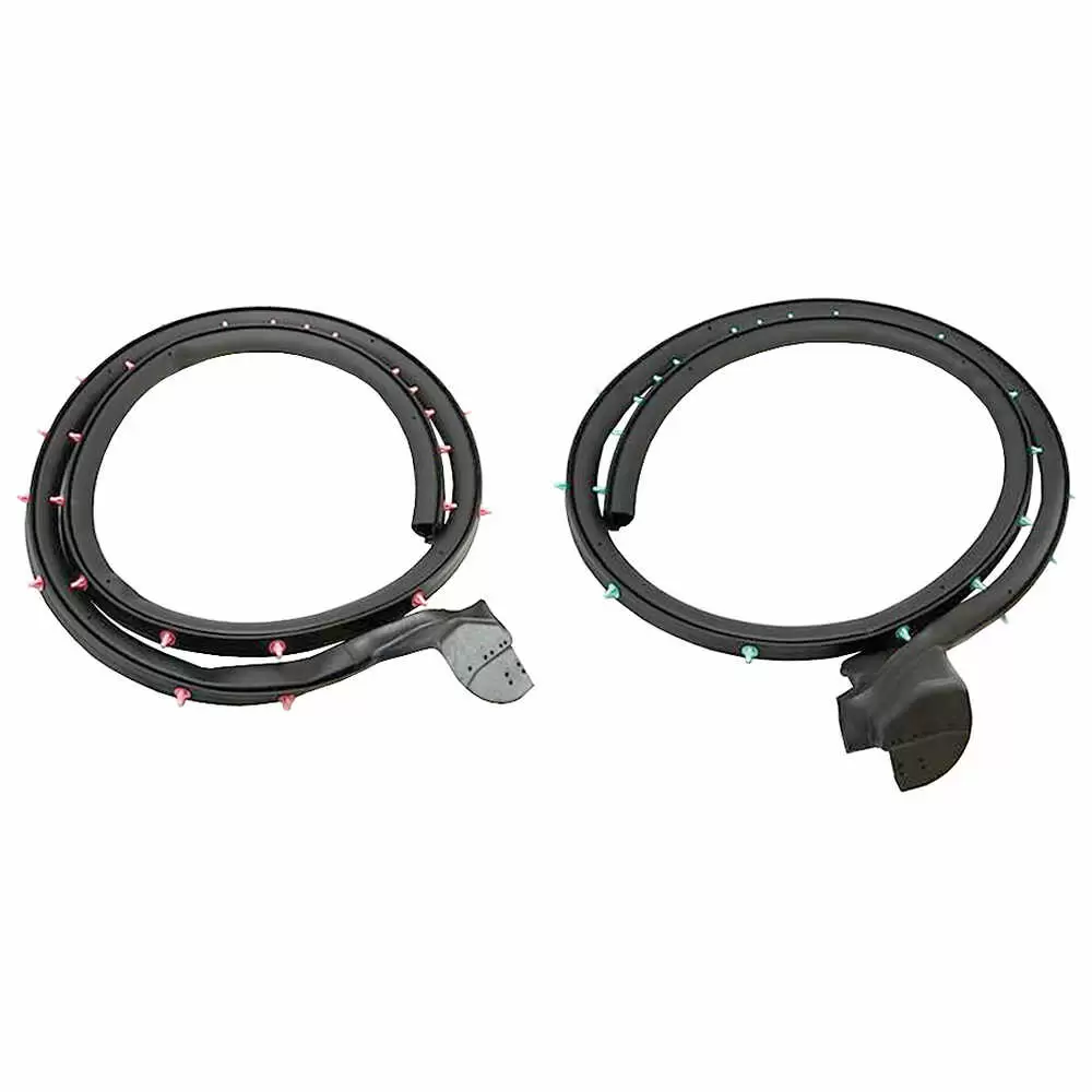 2005-2009 Ford Mustang Lower Door Seal Weatherstrip on Door - Pair - Driver and Passenger Side