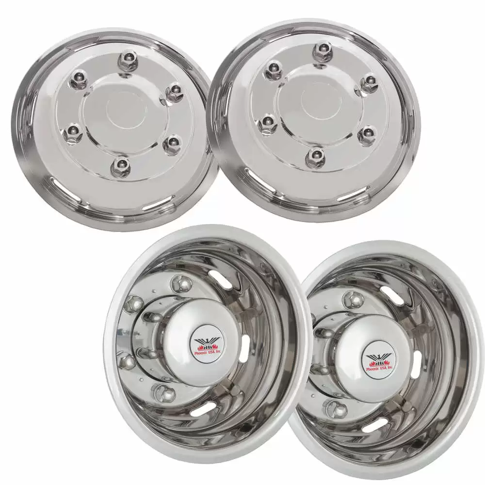 2006-2006 Dodge Sprinter Van Wheel Simulator Set, Stainless Steel DOT Mounting Style