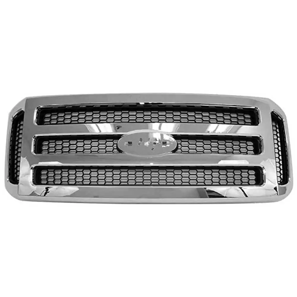 2007-2007 Ford F350 Pickup XLT/Lariat Chrome/Gray Grille