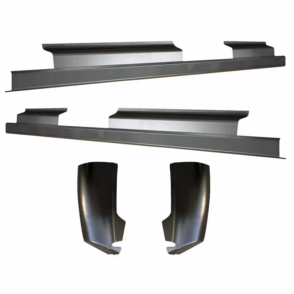 2007-2013 Chevrolet Pickup Silverado Crew Cab Slip-on Rocker Panel & Cab Corner Kit