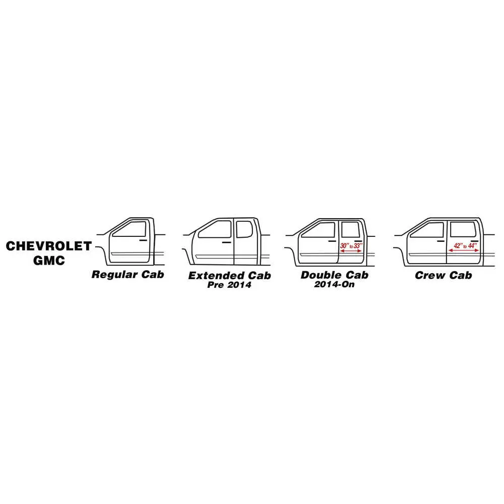 2007-2013 GMC Pickup Sierra Crew Cab  Inner & Outer Rocker Panel Kit W/ Cab Corners