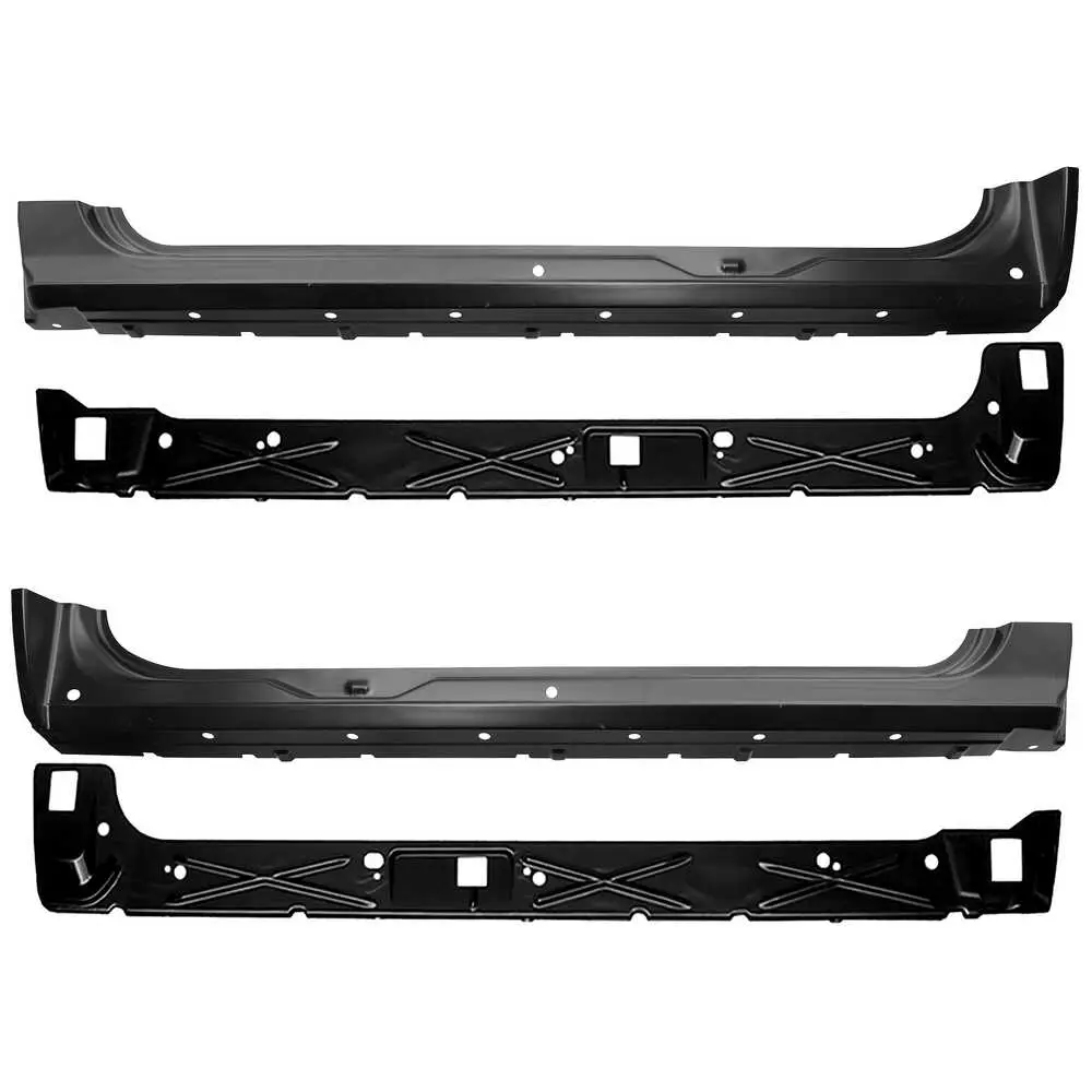 2007-2013 GMC Pickup Sierra Extended Cab Inner & Outer Rocker Panel Kit 