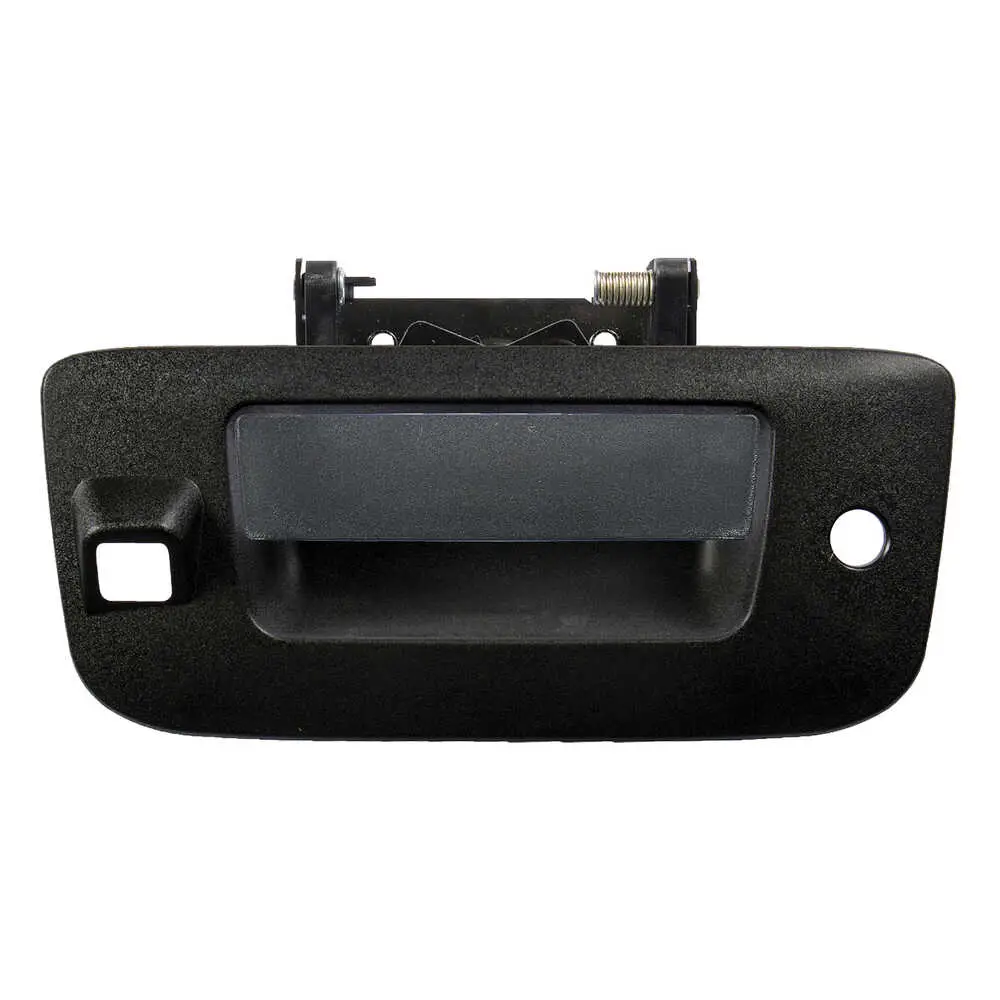 2007-2014 Chevrolet Pickup Silverado 2500/3500 HD Tailgate Handle & Bezel Kit Black, w/ Key & Camera Hole