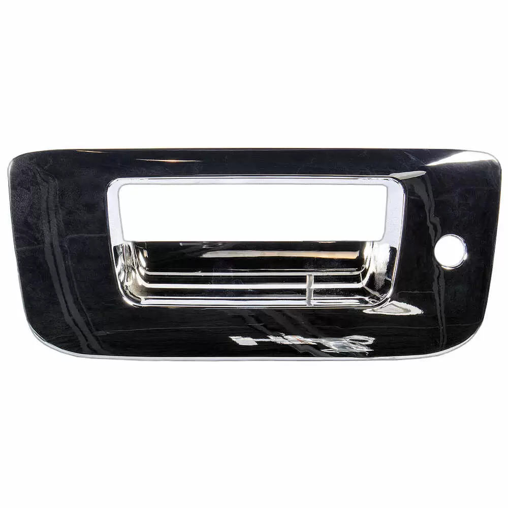 2007-2014 GMC Pickup Sierra 2500/3500 HD Tailgate Handle Bezel, Chrome, with Key Hole, without Camera Hole 0864-414