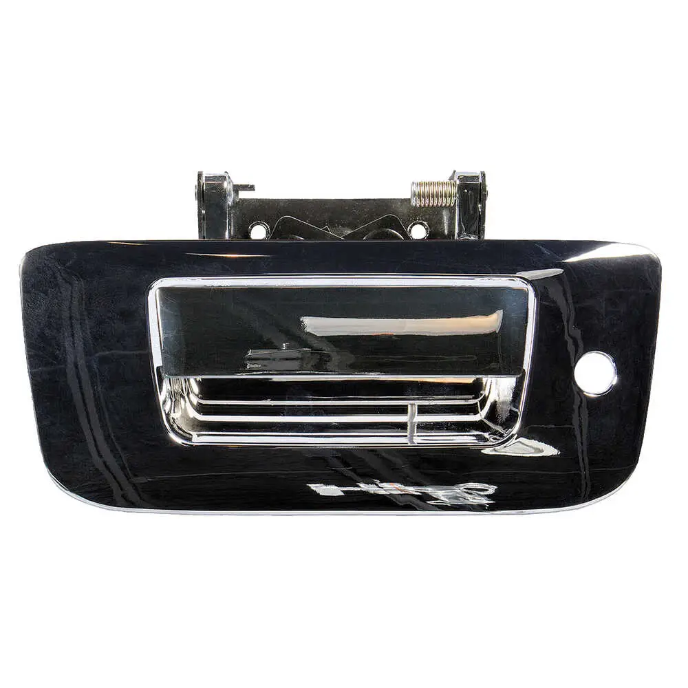 2007-2014 GMC Pickup Sierra 2500/3500 HD Tailgate Handle & Bezel Kit Chrome, W/ Keyhole No Camera Hole