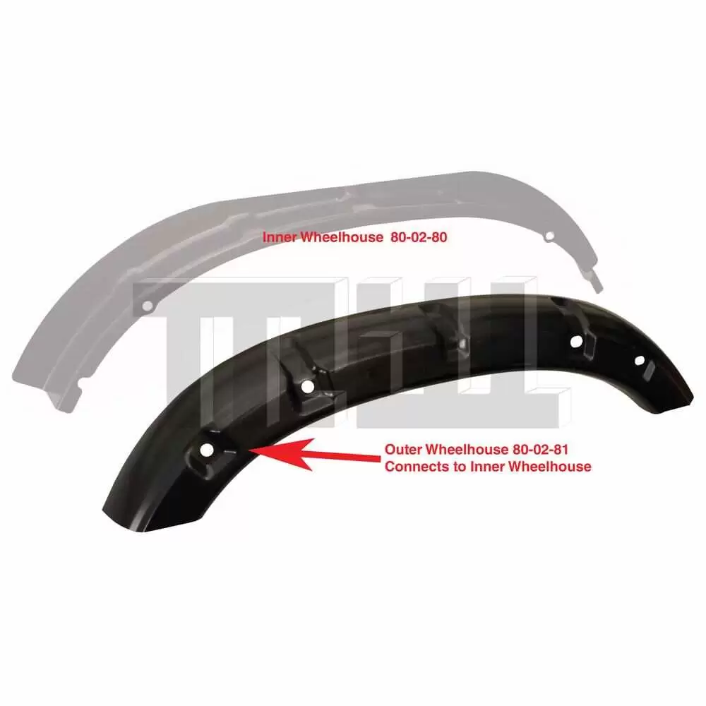 2008-2008 Dodge Ram 2500 Pickup Truck Outer Rear Wheel House - Right Side