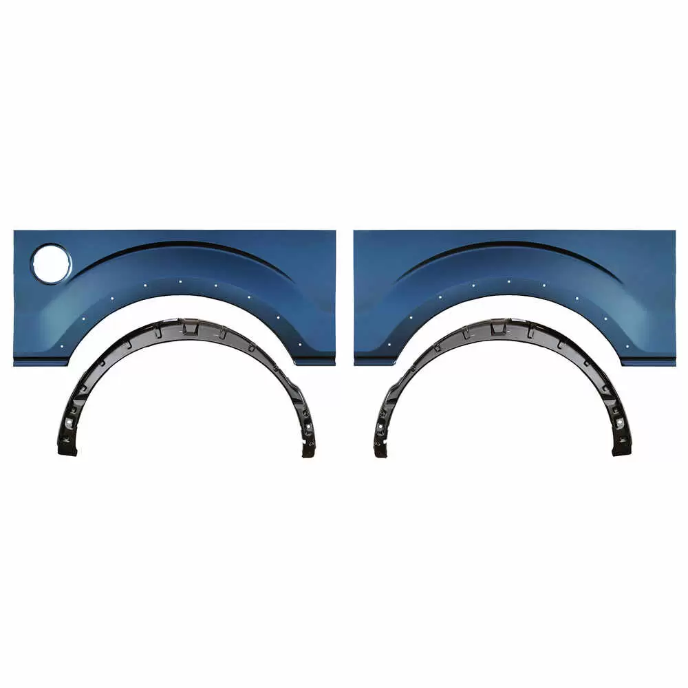2009-2014 Ford F150 Pickup Truck Wheel Arch & Outer Wheelhouse Kit with Molding Holes
