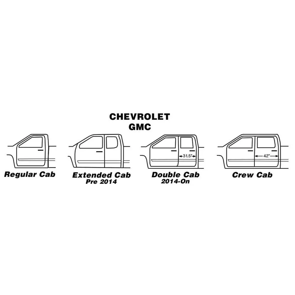 2014-2018 Chevrolet Pickup Silverado Crew Cab Rocker Panel Bottom Plate - Left Side