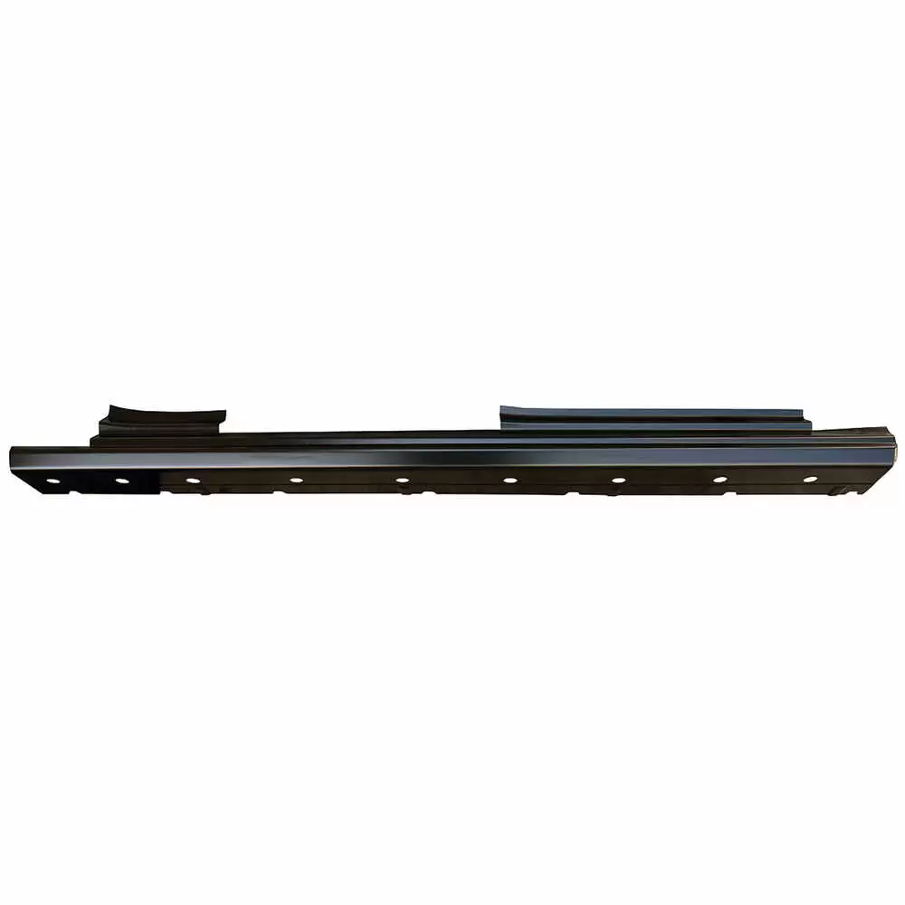 2014-2018 GMC Pickup Sierra Double Cab Rocker Panel with Sills that Slightly Curve Up Posts - Right Side