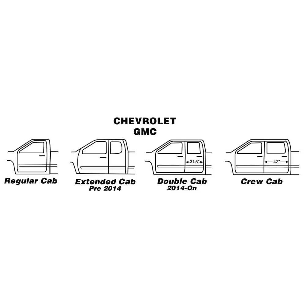 2014-2018 GMC Pickup Sierra Regular Cab Rocker Panel - OE Style - Measurement: 57" x 14" x 7" - Right Side