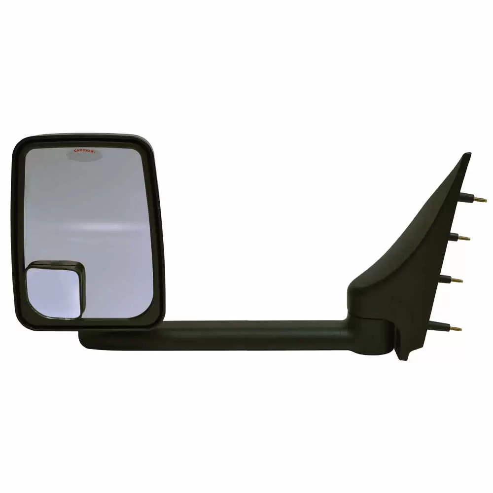 2020 Deluxe Manual Mirror Assembly for 102" Body Width - Black - Pair - Fits Ford E Series - Velvac 715407