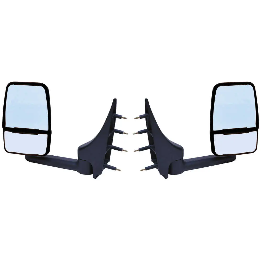 2020 Deluxe Manual Mirror Assembly for 86" Body, Black - Pair