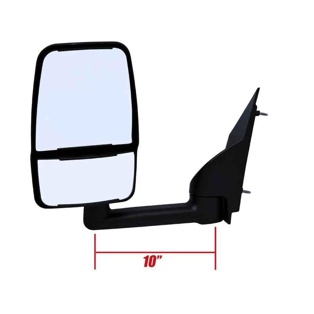 2020 Deluxe Manual Mirror Assembly for 86" Body, Black - Pair