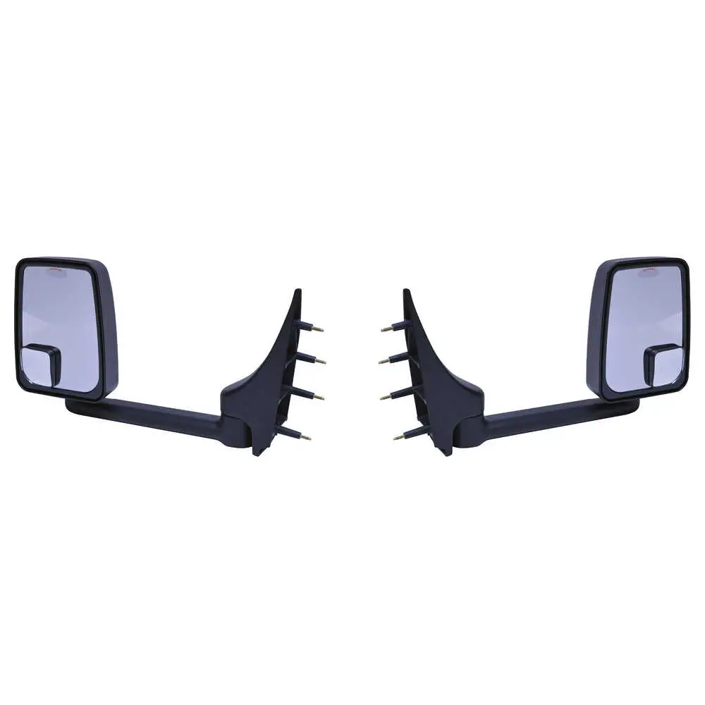 2020 Standard Manual Mirror Assembly for 96" Body Width, Black - Pair - 03-On Ford E-Series
