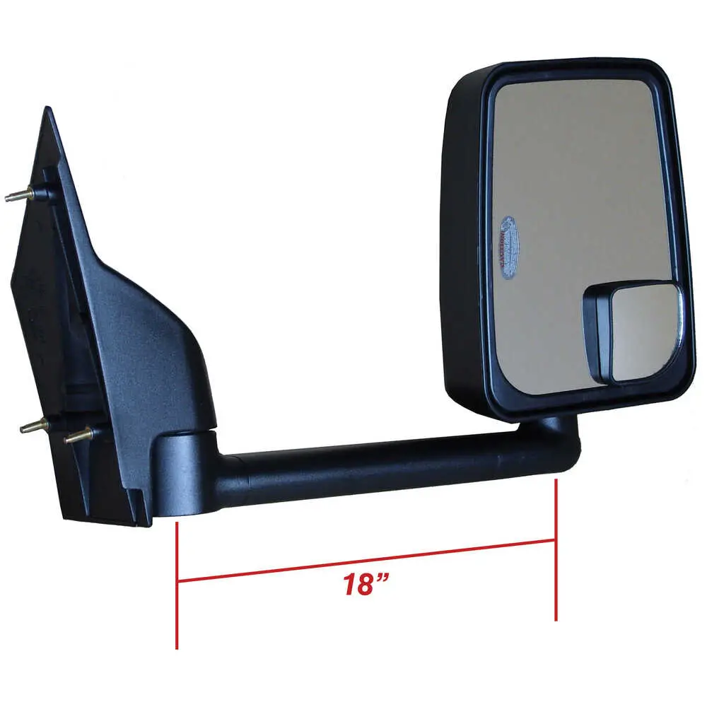 2020 Standard Remote Mirror Assembly for 102" Body - Passenger side - Black - Right Side Velvac 714574