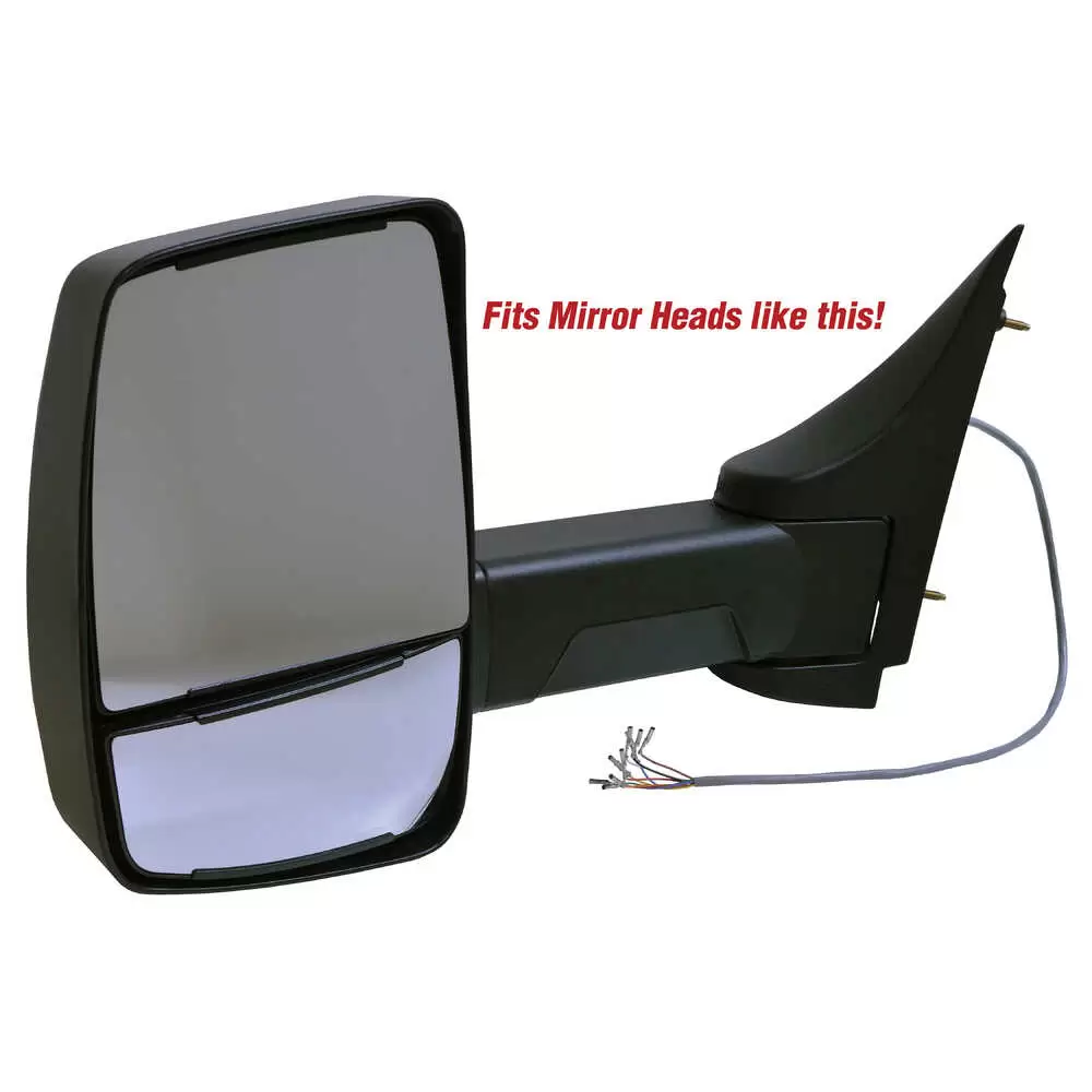 2020XG Heated Manual Convex Glass - Driver side - Left - Velvac 716105 