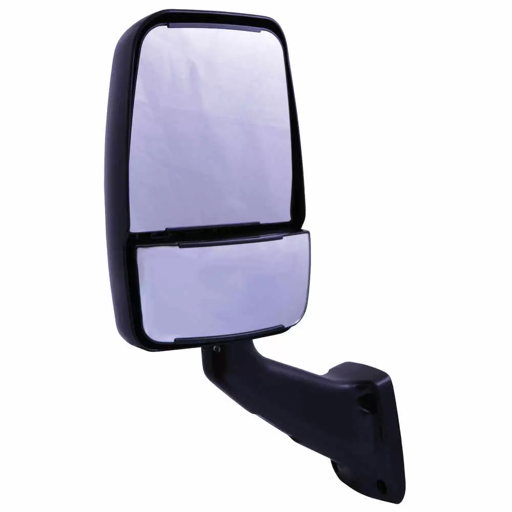 2025 Mirror System with Glass - Left Side - Black - Velvac 713855 - Driver side