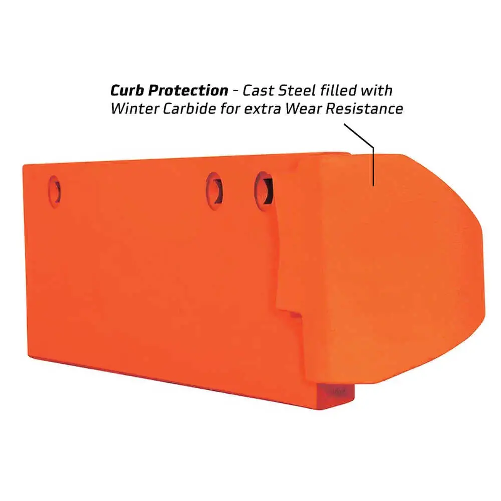 21" x 8" x 1-1/8" Left Winter Heavy-Duty Highway Punch Curb Guard