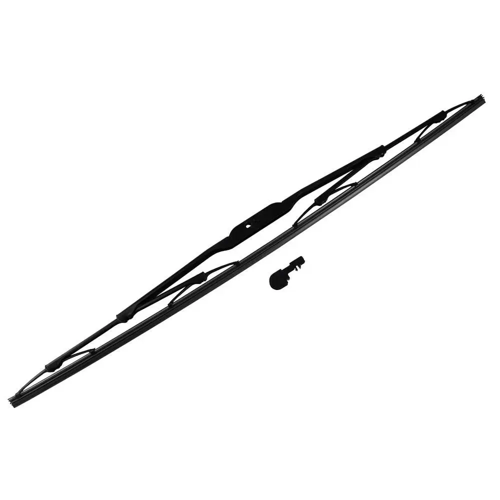 22" Flex Wiper Blade, Clip-On Style, Black with 9 MM Shepards Hook Adapter