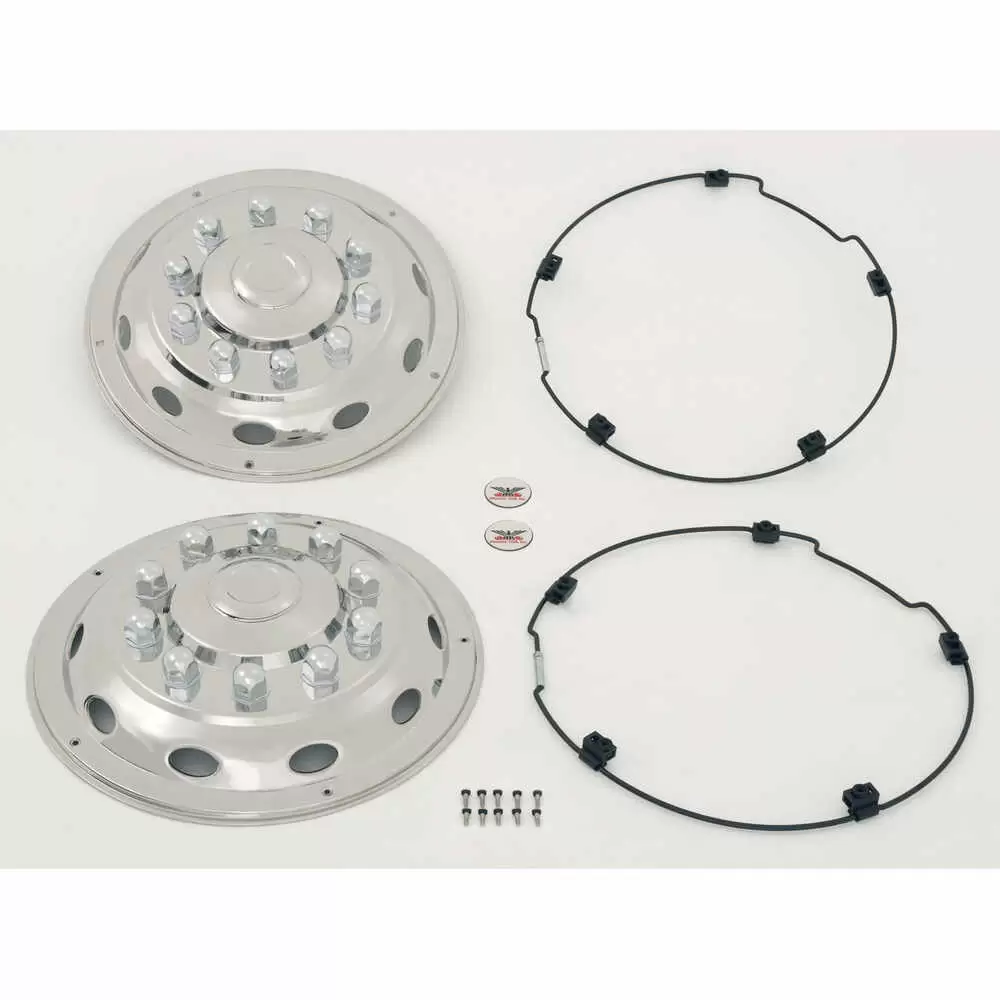 22.5" Quick Cover Stainless Steel Wheel Simulator Set Phoenix QC1030A