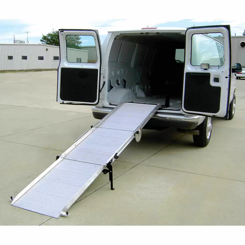 24" x 119" Tri-Fold Aluminum Ramp - Rear Door Mount